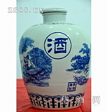 20斤散白酒包装瓷瓶装(葫芦岛市龙港区益兴连锁酒业)